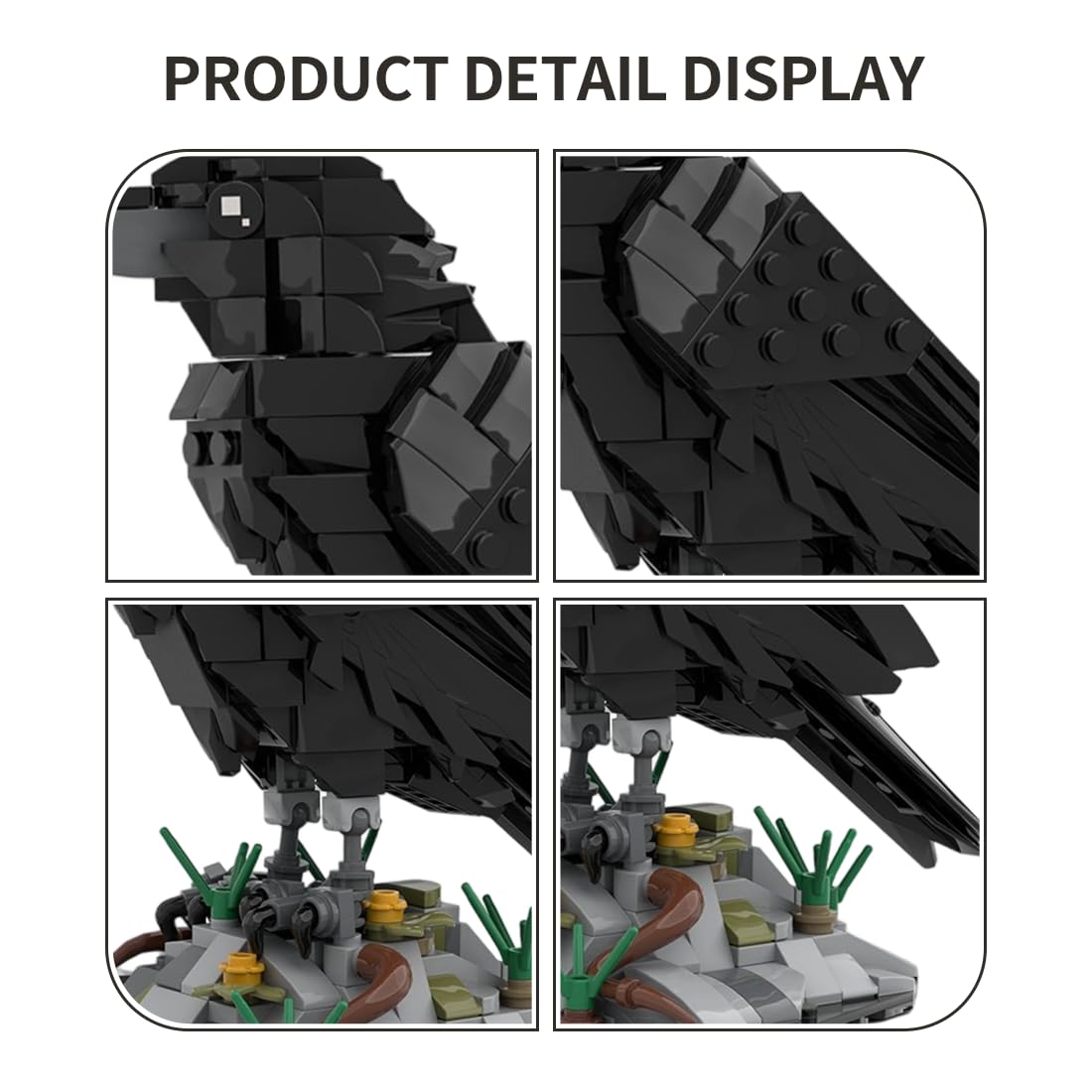 Amazon.com: Raven Bird Building Blocks Set, MOC-217187 Animal Bird